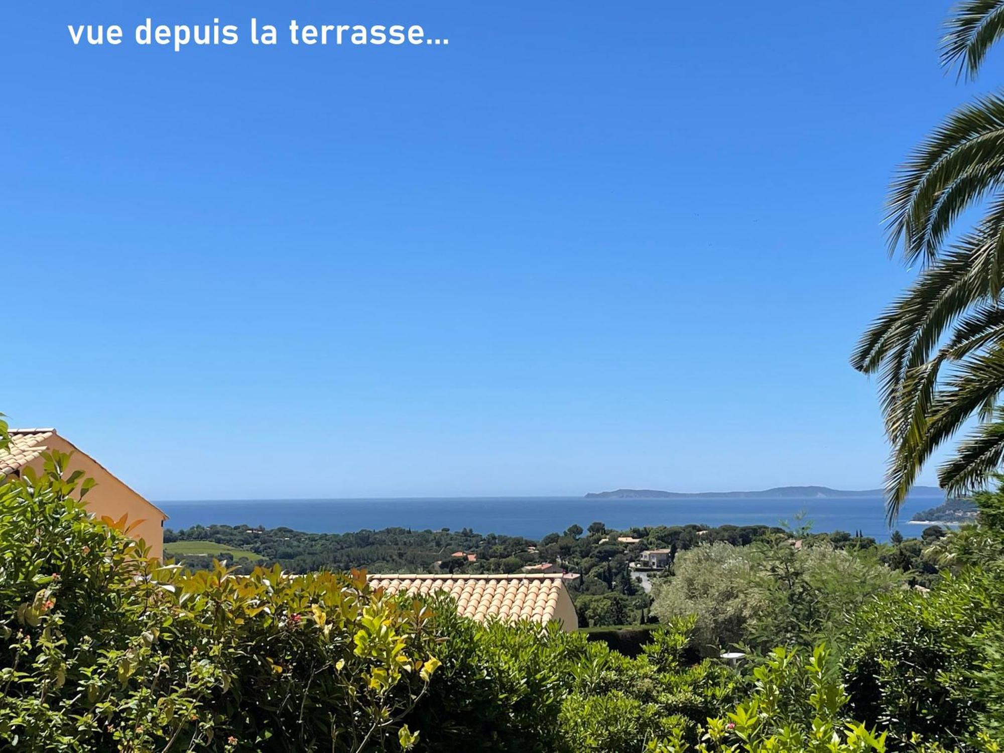 Appartement Rdc Terrasse Vue Panoramique Mer La Croix-Valmer Esterno foto